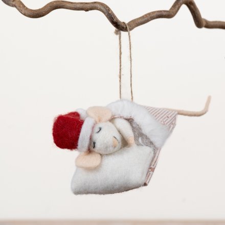 Christmas Mouse, 12cm