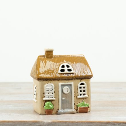 Cottage Core Ceramic Candle House