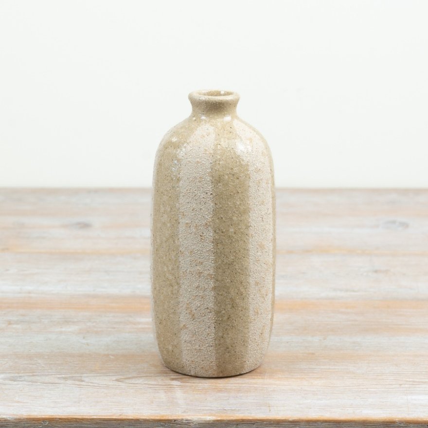 Artisanal Striped Vase