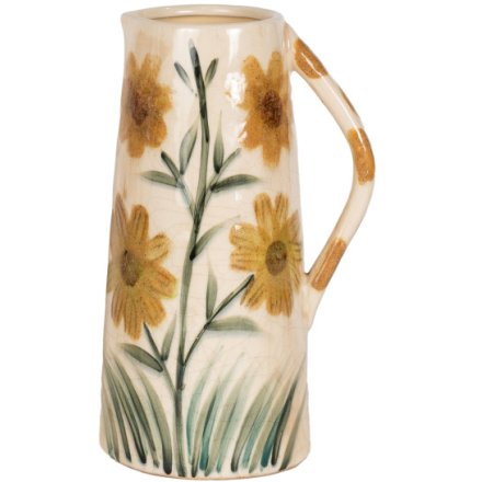 23cm Sunflower Jug Vase