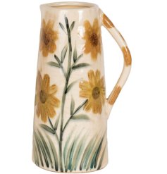 Brighten your room with this tall sunflower jug vase, perfect for a cheerful and sunny touch.