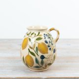 Add a burst of sunshine to your space with this Lemon Glazed Ceramic Vase Jug