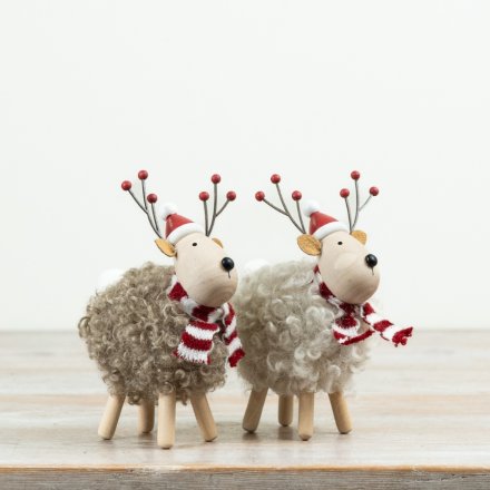Woolly Reindeer 14cm Model 2a