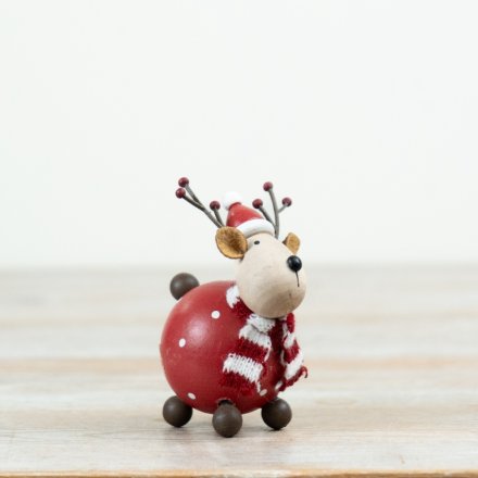 Dotty Reindeer Figurine, 8cm