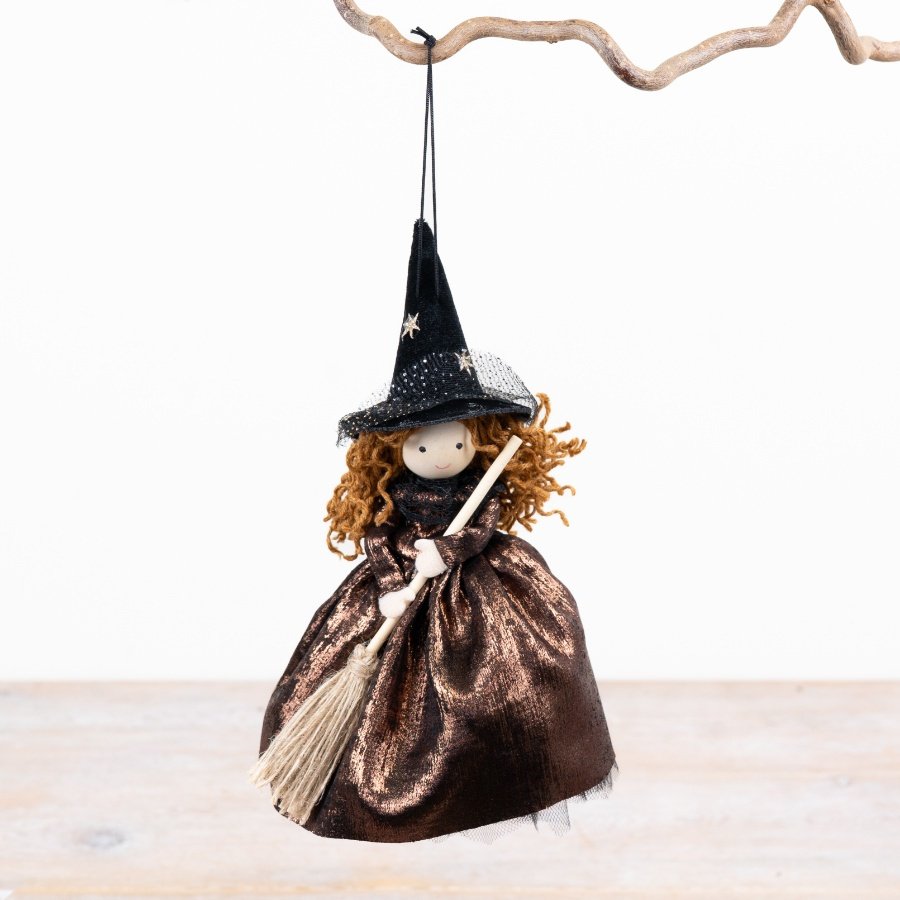 Hanging Witch Deco, 20cm