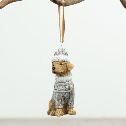 Dog Tree Hanger, 7.5cm 