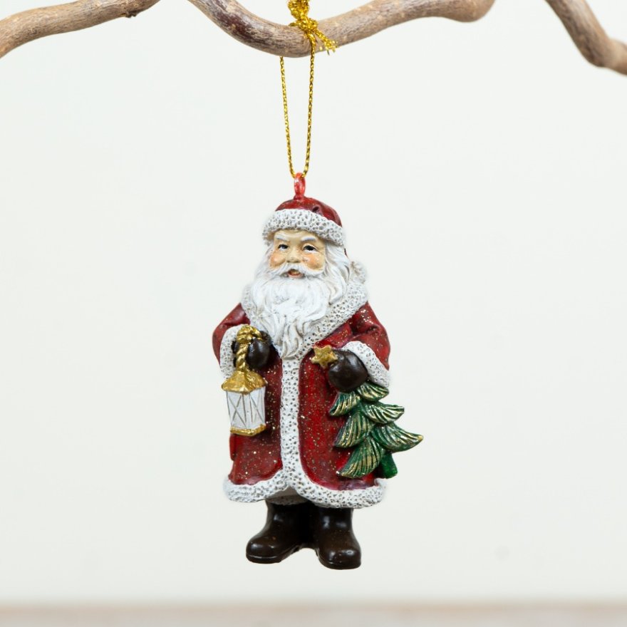 9cm Traditional Santa Claus Tree Hanger