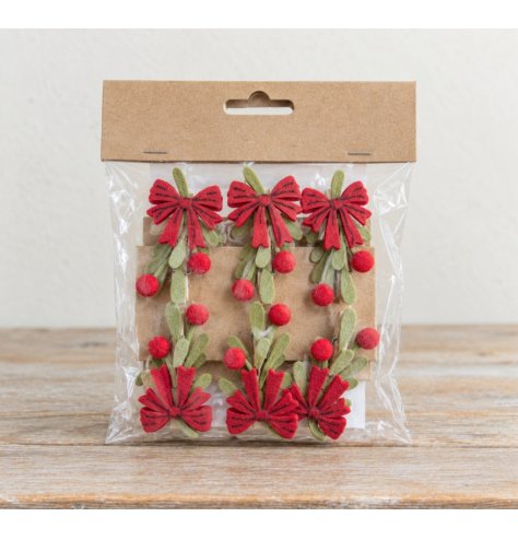 A playful felt bow decoration for festive displays