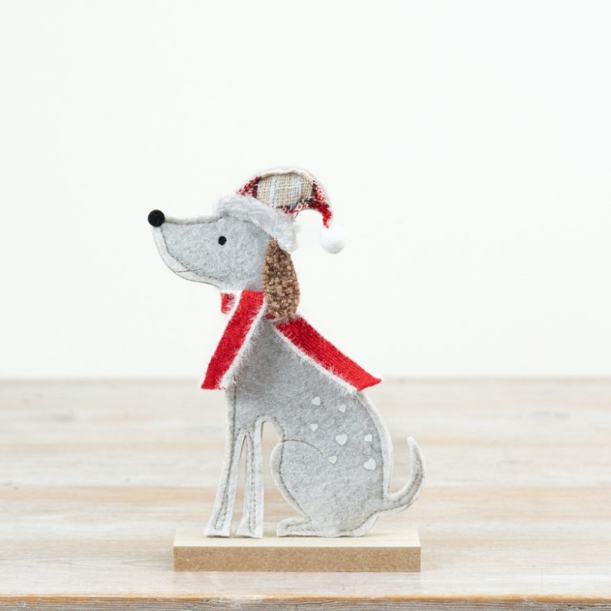 Felted Dog Figure, 20cm 