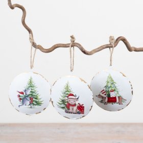 Enhance your home’s charm with this elegant white metal bell hanger.