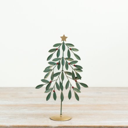 Add a sleek, modern flair to your collection with this stylish metal decorative tree.