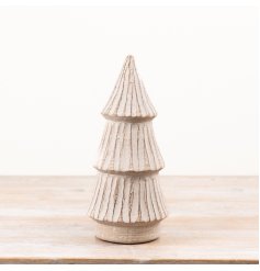 a charming tree decoration with a textured finish 