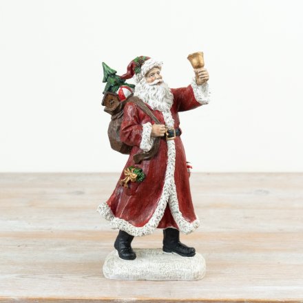 Traditional Father Christmas Ornament, 27.5cm 