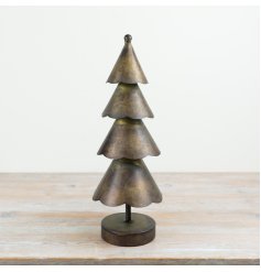 Celebrate the holidays with this stylish metal Christmas tree, perfect for festive decor.