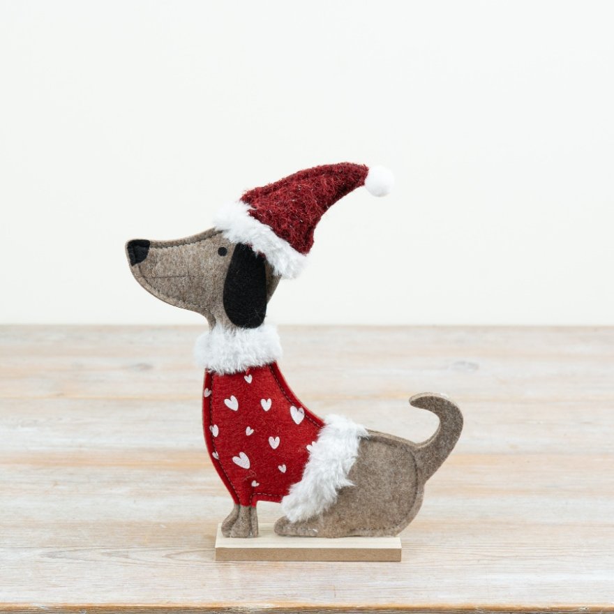 Dog Felt Deco, 25cm 