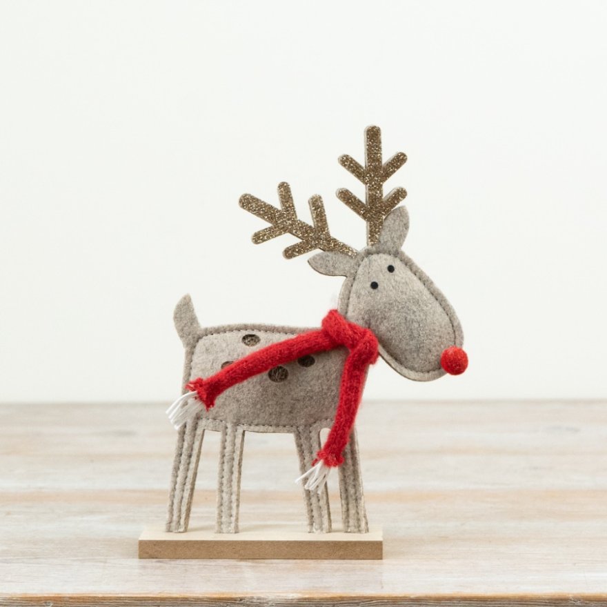 20.5cm Felt Reindeer Ornament