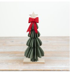 a felt green tree decoration 