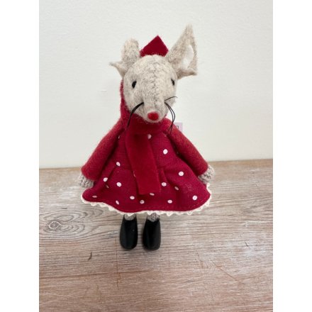 11cm Fabric Mouse Deco