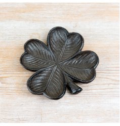Bring luck and style to your space with this elegant Four Leaf Clover Tray.