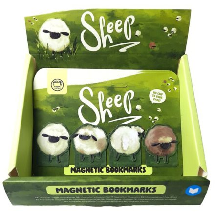 Sheep Magnetic Bookmark Set, 4cm 