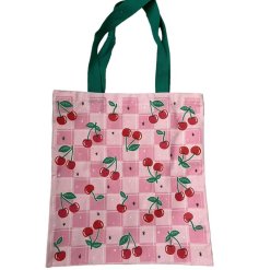 Carry your essentials in style with the vibrant, eco-friendly Cherries Reusable Tote Bag