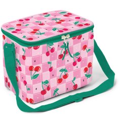 Keep your lunch fresh and stylish with this spacious cherries lunch bag