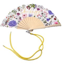 Lightweight and stylish, this fan is perfect for keeping cool during the summer season.