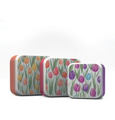 Keep your meals fresh and stylish with this charming Set of 3 Lunch Boxes,