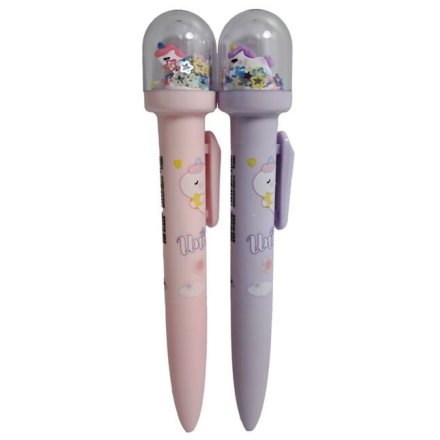 Sparkling Snowglobe Unicorn Magic Pen, 22cm