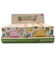Indulge in the fresh, floral luxury of the In The Garden Handmade Soap Bar 