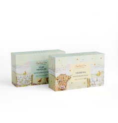 Experience the refreshing blend of nature with Jan Pashley Highland Coo Handmade Soap