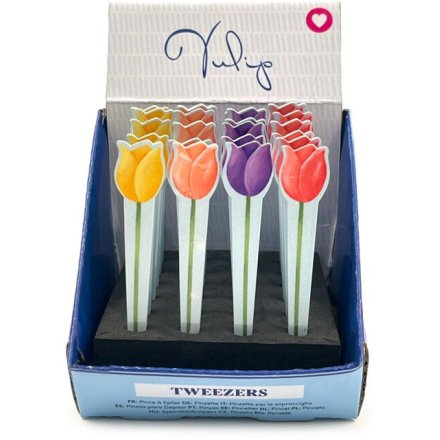 Tweezers with Tulip-Shaped Tips, 9cm 