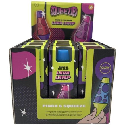 Squeezy Glow-In-The-Dark Lava Lamp Toy 