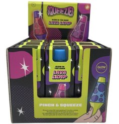 Add a splash of magic with the Squeezy Glow In The Dark Lava Lamp Toy