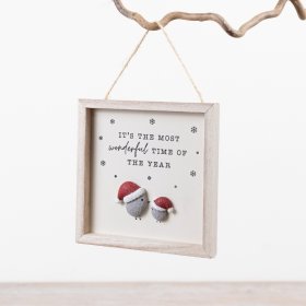 Celebrate the holidays with our charming Wooden Frame featuring "Wonderful Time Of The Year."