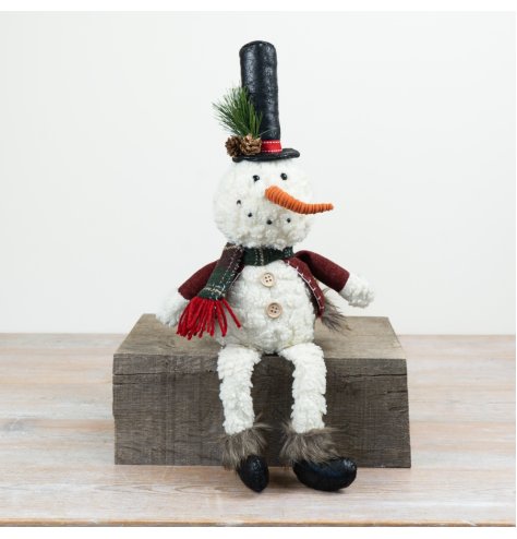 Bring festive cheer with this adorable snowman, perfect for adding charm to your seasonal decor.