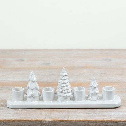 30cm Ceramic Christmas Tree Candle Holder