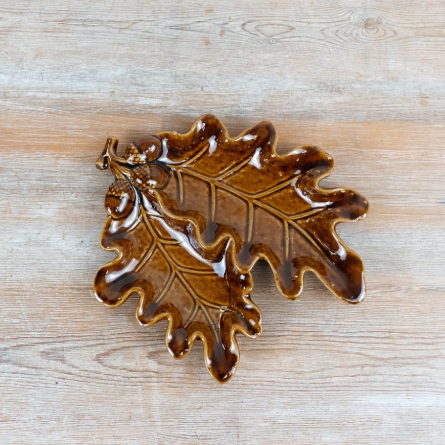 23cm Oak Leaf & Acorn Decorative Dish