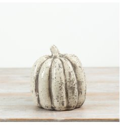 Add a charming rustic touch to your collection with this stylish ceramic pumpkin.