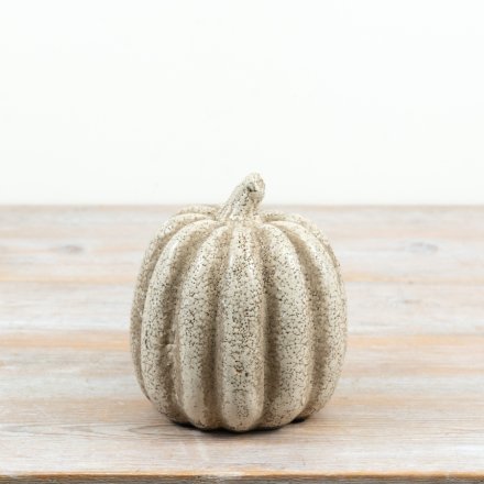 Add a charming rustic touch to your collection with this stylish ceramic pumpkin.