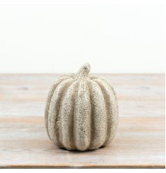 Bring a refined rustic accent to autumn collections with this decorative ceramic pumpkin.