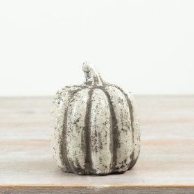 Bring charm to your home with this sleek, smooth ceramic pumpkin decoration.