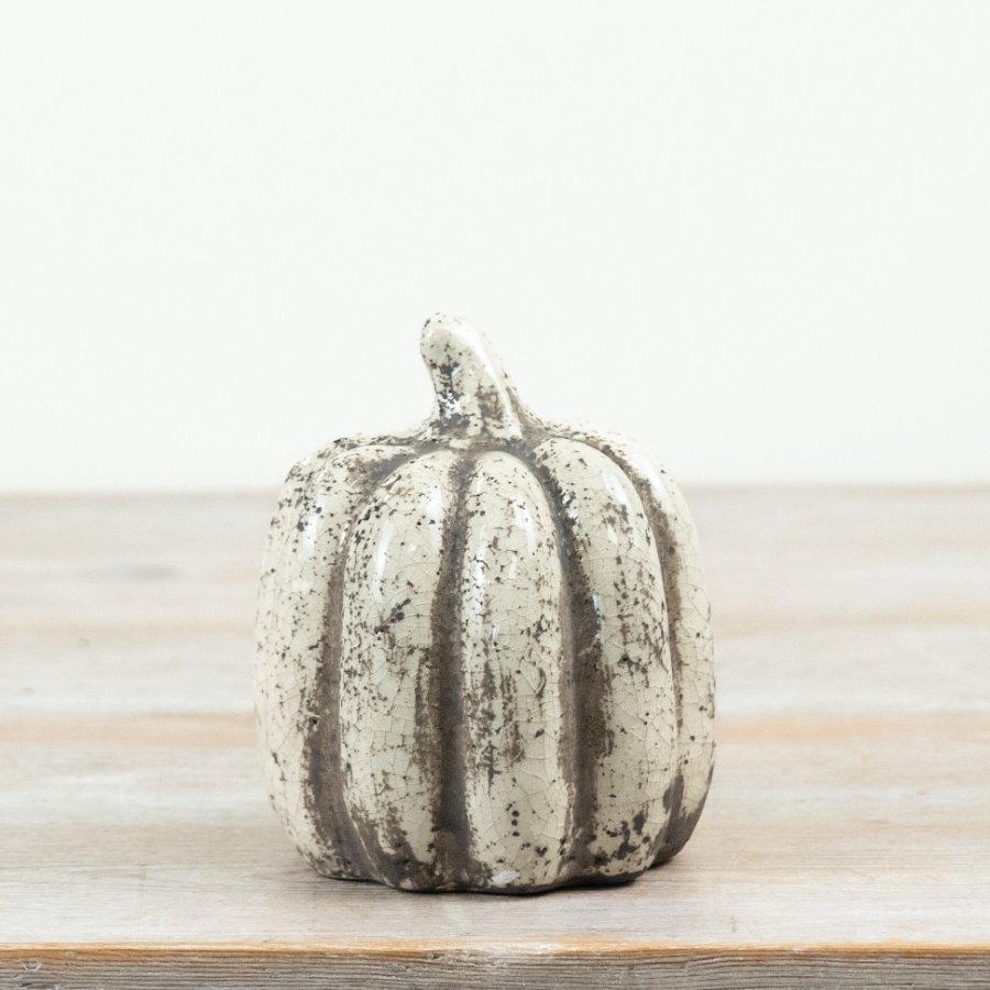 Bring charm to your home with this sleek, smooth ceramic pumpkin decoration.