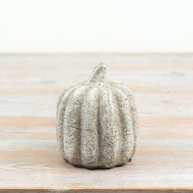 Bring charm to your home with this sleek, smooth ceramic pumpkin decoration.