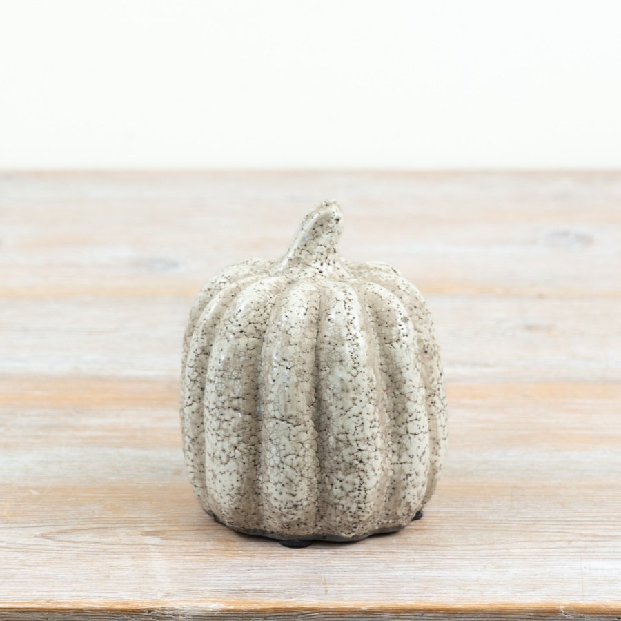 Bring charm to your home with this sleek, smooth ceramic pumpkin decoration.