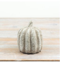 Add a charming touch to your home with this smooth ceramic pumpkin