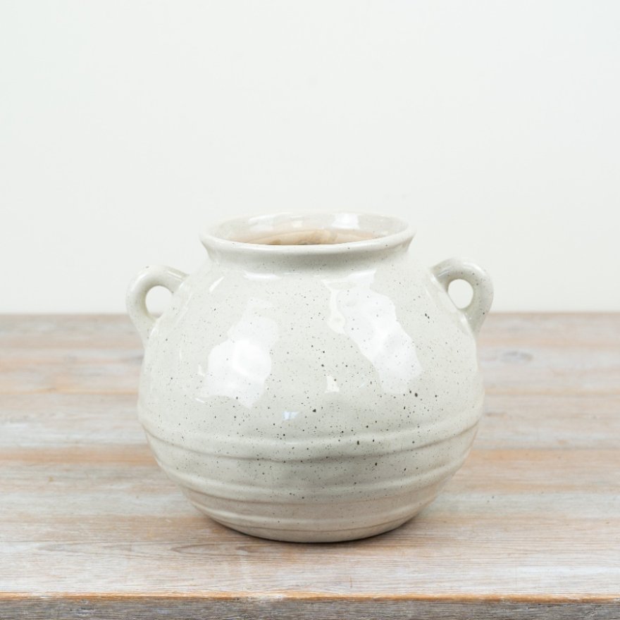 23.5cm Round Vase with Handle