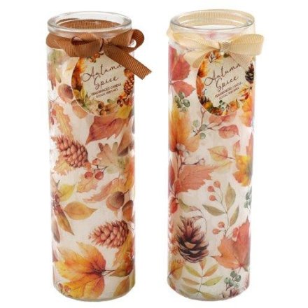 20cm Autumn Tube Candles, 2/a 