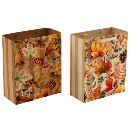 2/A Gift Bag Autumn Print, 23cm 