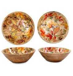 Bring warmth to your table this fall with the charming Autumn Enamelled Bowl.